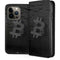 Bitcoin Textured Logo iPhone 15 Pro Folio Case